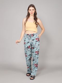 evolove - Blue Rayon Pyjama for Women
