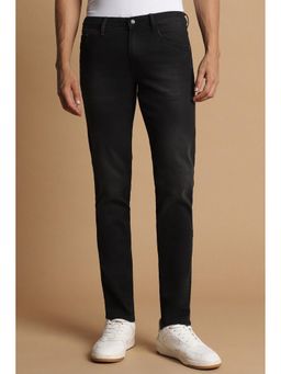 Allen Solly - Men Black Skinny Fit Dark Wash Jeans
