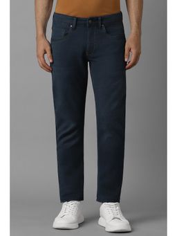 Louis Philippe - Men Navy Dark Regular Fit Jeans