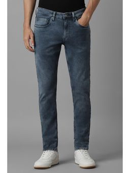 Louis Philippe - Men Blue Mid Super Slim Fit Jeans