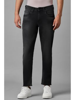 Louis Philippe - Men Black Dark Regular Fit Jeans
