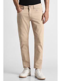 Louis Philippe - Men Beige Light Regular Fit Jeans