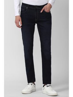 Peter England - Men Navy Dark Wash Slim Fit Jeans