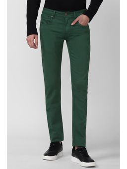 Peter England - Men Green Dark Wash Slim Fit Jeans
