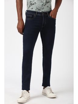 Peter England - Men Navy Dark Wash Slim Jeans