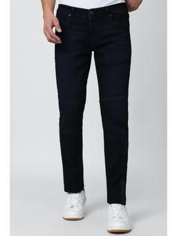 Peter England - Men Navy Dark Wash Slim Jeans
