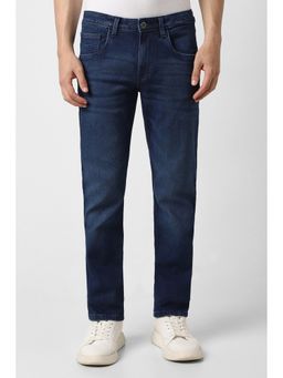 Van Heusen - Men Navy Dark Wash Slim Fit Jeans