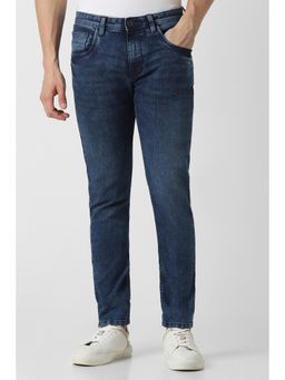 Van Heusen - Men Navy Dark Wash Skinny Fit Jeans