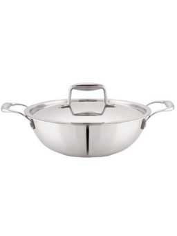 MAGNUS - Triply Stainless Steel Kadhai with Lid -2.6 L