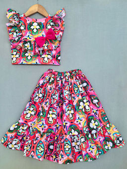 LABEL NEETI - Abstract Printed Co-Ord Set (Set of 2)