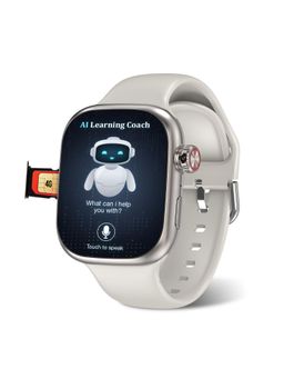 sekyo - Silver Ai Learning Coach Whatsapp, Video Call Smartwatch Neo Fit 4G Kids Smartwatch