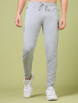 Technosport - Men Grey Solid Slim Fit Sports Track Pant