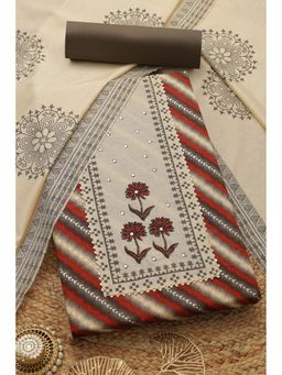 Soch - Women Multi-Color Striped Unstiched Dress Material