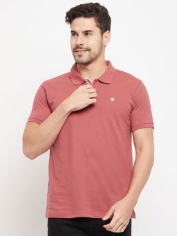 Cantabil - Men Dusty Pink T-Shirt