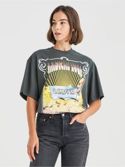 Levi's - Women Red Tab Graphic Print Short Stack Tshirt