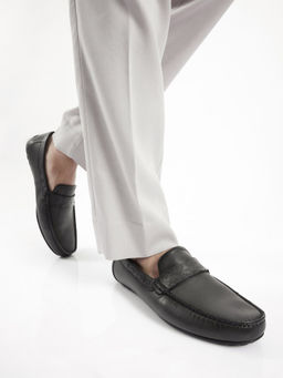 Rare Rabbit - Bold Dark Olive Genuine Leather Loafers