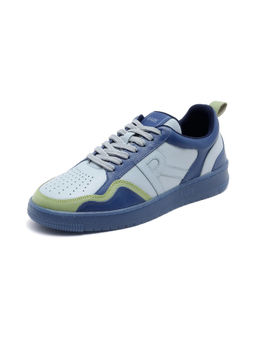 Rare Rabbit - Edamon Blue Genuine Leather Sneaker