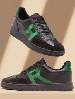 Rare Rabbit - Hem Dark Brown Genuine Leather Sneaker