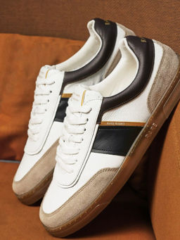 Rare Rabbit - Kairos Pro White Genuine Leather Sneaker
