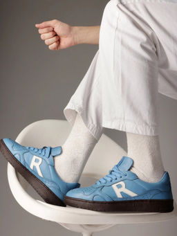 Rare Rabbit - Kepler Blue Genuine Leather Sneaker