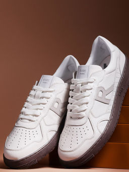 Rare Rabbit - Kepler White Genuine Leather Sneaker