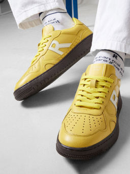 Rare Rabbit - Kepler Yellow Genuine Leather Sneaker