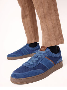 Rare Rabbit - Rubio Dark Navy Blue Genuine Leather Sneaker