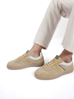 Rare Rabbit - Rubio Primary Khaki Genuine Leather Sneaker