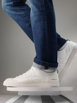 Rare Rabbit - Sauron Pro Primary White Genuine Leather Sneaker