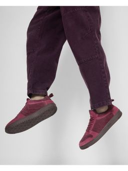 Rare Rabbit - Senab Purple Genuine Leather Sneaker