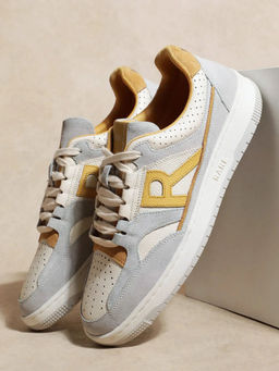 Rare Rabbit - Volga Grey Genuine Leather Sneaker