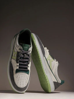 Rare Rabbit - Volga Light Green Genuine Leather Sneaker