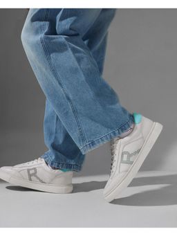 Rare Rabbit - Vortex Beige Genuine Leather Sneaker