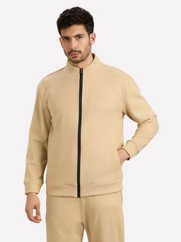 SKECHERS - Beige Solid Jacket