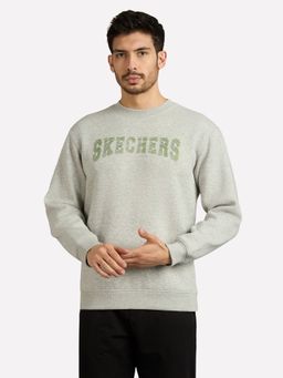 SKECHERS - Grey Solid Sweatshirt