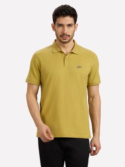 SKECHERS - Yellow Solid Polo T-Shirt