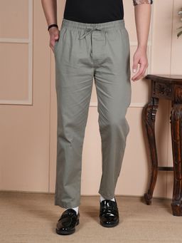 Style Shoes - Elasticated Drawstring Linen Green Pant