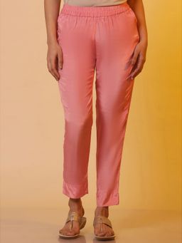 Aurelia - Pink Shantung Pants