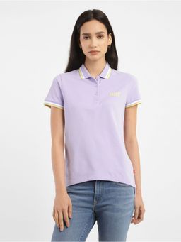 Levi's - Womens Solid Polo T-shirt