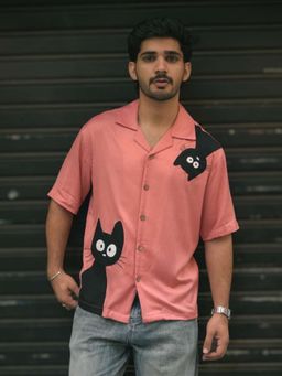 Oje' - Men Half Sleeves Cotton Embroidered Shirt