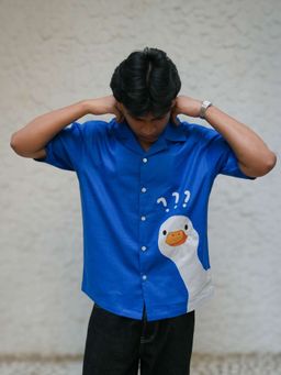 Oje' - Men Half Sleeves Cotton Embroidered Shirt