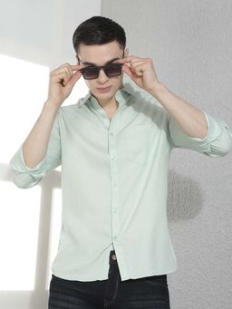 CRIMSOUNE CLUB - Men Full Sleeves Cotton Blend Solid/Plain Shirt
