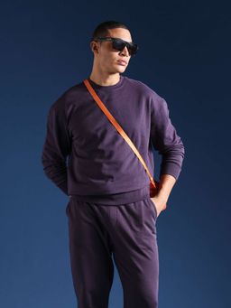The Bear House - Men Full Sleeves Cotton Solid/Plain Sweatshirt