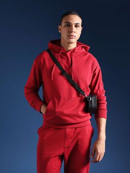 The Bear House - Men Full Sleeves Cotton Solid/Plain Hoodie