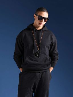 The Bear House - Men Full Sleeves Cotton Solid/Plain Hoodie
