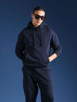 The Bear House - Men Full Sleeves Cotton Solid/Plain Hoodie
