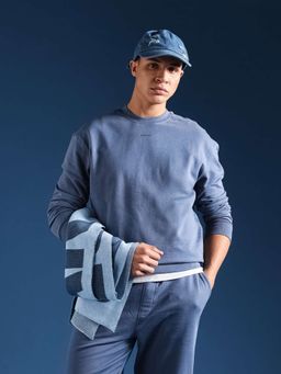 The Bear House - Men Full Sleeves Cotton Solid/Plain Sweatshirt