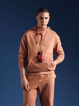 The Bear House - Men Full Sleeves Cotton Solid/Plain Hoodie