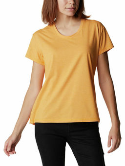 Columbia - Womens Yellow Omni-Wick Sun Trek Short Sleeve Tshirt