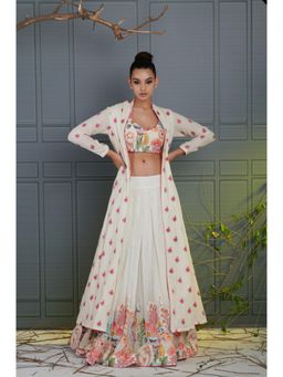 RCKC Aurum - Women Ivory Natures Enchantress Skirt With Blouse And Coat